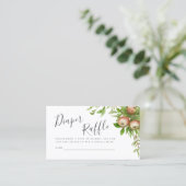 waterverf appels luier loterij kaart visitekaartje (Staand voorkant)