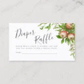 waterverf appels luier loterij kaart visitekaartje (Voorkant)