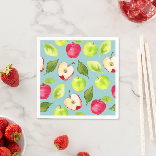 Waterverf appels patroon servetten (Insitu)