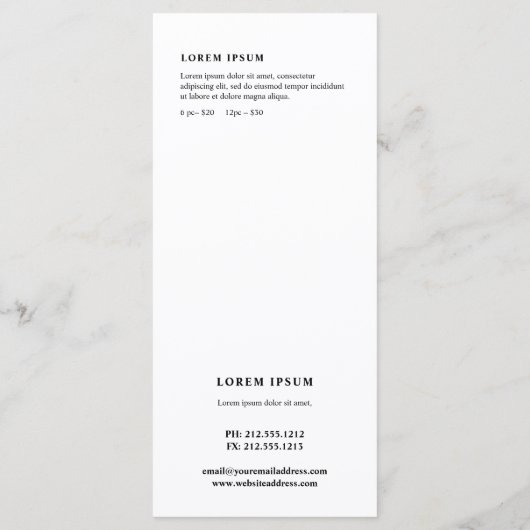 waterverf appels prijslijst menu (Achterkant)