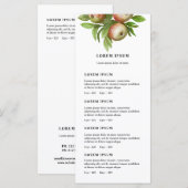 waterverf appels prijslijst menu (Voorkant / Achterkant)