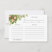 waterverf appels recept card bedankkaart (Voorkant)