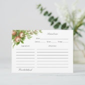 waterverf appels recept card bedankkaart (Staand voorkant)