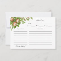 waterverf appels recept card