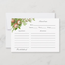 waterverf appels recept card bedankkaart