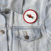 Waterverf appels ronde button 5,7 cm (In situ)