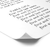 Waterverf appels trouwzitje poster (Hoek)