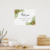 Waterverf appels Weddenschap Poster (Keuken)