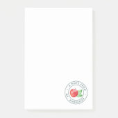 Waterverf Apple - Aangepaste leraar Post-it® Notes (Voorkant)