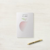Waterverf Apple | Aangepaste leraar Post-it® Notes (Op bureau)
