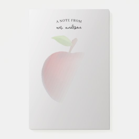Waterverf Apple | Aangepaste leraar Post-it® Notes (Voorkant)
