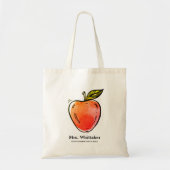 Waterverf Apple - Aangepaste leraar Tote Bag (Voorkant)