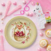  Waterverf Apple Basket Herfst Wreatart Papieren Bordje (Feest)