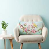 Waterverf Apple Blossom en Tortelduifjes Cushion Kussen (Stoel)