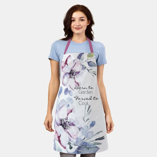 Waterverf Apple Blossom, geboren in Garden Schort (Gedragen)