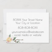 Waterverf Apple Blossom Kaart (Achterkant)