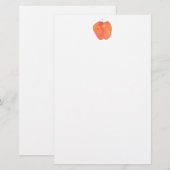 Waterverf Apple Briefpapier (Voorkant / Achterkant)