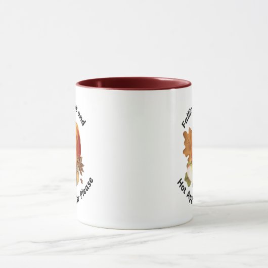 Waterverf Apple Cider Mok (Midden)