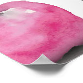 Waterverf Apple Hartelijk dank U citaat Poster (Hoek)