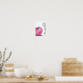 Waterverf Apple Hartelijk dank U citaat Poster (Keuken)