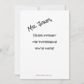 Waterverf Apple Hartelijk dank voor uw docent Kaart (Achterkant)