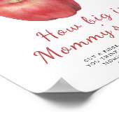 Waterverf Apple - Hoe groot is het buikspel van ma Poster (Hoek)