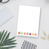 Waterverf Apple Initiaal Monogram Leerlingennota's Post-it® Notes