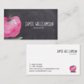 Waterverf APPLE-leraar kunstonderwijs Visitekaartje (Voorkant / Achterkant)