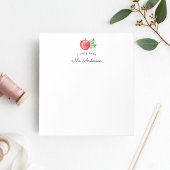 Waterverf Apple Note van het Notitieblok van de le