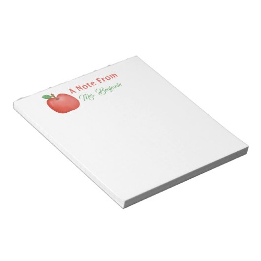 Waterverf Apple Note van het Notitieblok van de le (Schuin)