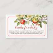 Waterverf Apple of Our Eye Herfst Boeken voor Baby Informatiekaartje (Voorkant)