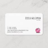 Waterverf APPLE op moederbord Moderne leraar Visitekaartje (Achterkant)