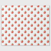 Waterverf Apple Patroon Cadeaupapier (Vlak)