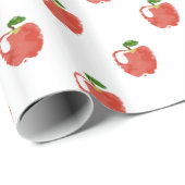 Waterverf Apple Patroon Cadeaupapier (Rol Hoek)