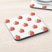Waterverf Apple Patroon Drankjes Onderzetter (Linkerzijde)