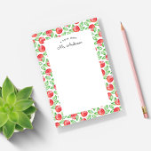 Waterverf Apple Patroon | Gepersonaliseerd Post-it® Notes
