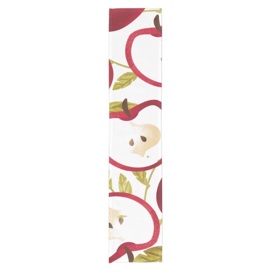 Waterverf Apple Patroon Korte Tafelloper (Voorkant)