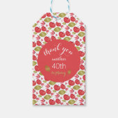 Waterverf Apple Pattern Handbeschilderd Cadeaulabel (Voorkant)