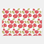Waterverf Apple Pattern Handbeschilderd Inpakpapier Vel (Voorkant)