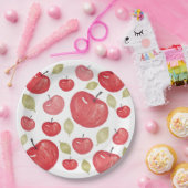 Waterverf Apple Pattern Handbeschilderd Papieren Bordje (Feest)