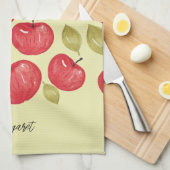 Waterverf Apple Pattern Handbeschilderd Theedoek (Quarter Fold)