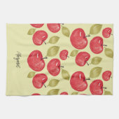 Waterverf Apple Pattern Handbeschilderd Theedoek (Horizontaal)