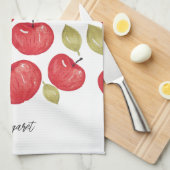 Waterverf Apple Pattern Handbeschilderd Theedoek (Quarter Fold)