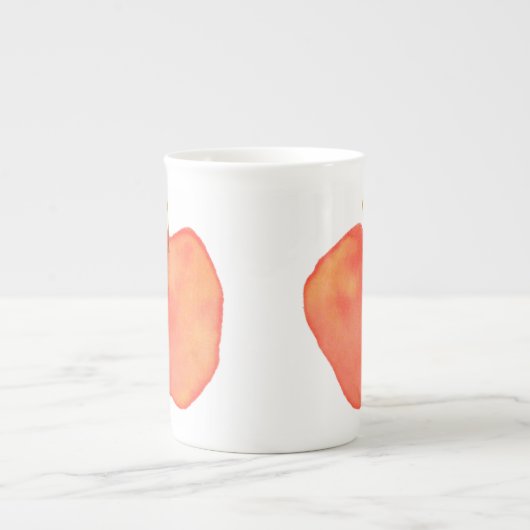 Waterverf Apple Porselein Kop (Voorkant)