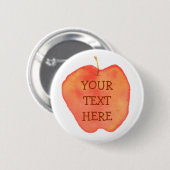 Waterverf Apple Ronde Button 5,7 Cm (Voorkant /achterkant)