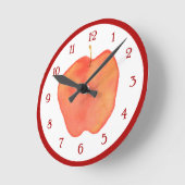 Waterverf Apple Ronde Klok (Hoek)