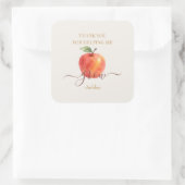 Waterverf Apple Teacher - Bedankt Cadeaus - Vierkante Sticker (Tas)
