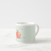 Waterverf Apple Teacher - Bedankt Gift Espresso Kop (Voorkant rechts)