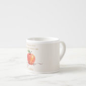 Waterverf Apple Teacher - Bedankt Gift Espresso Kop (Voorkant rechts)