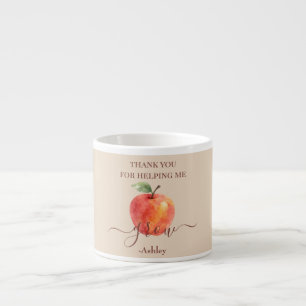 Waterverf Apple Teacher - Bedankt Gift Espresso Kop